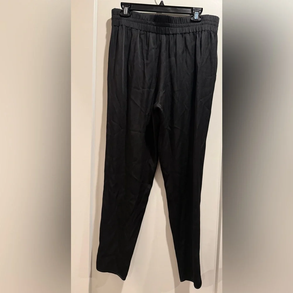 Alexander Wang Black Pleated High-Waist Trousers Pants Size‎ 8